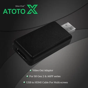 ATOTO For S8 Gen2 A6PF NOT S8 Gen1 F7 SA102 A6Y/KL Video Out Adaptor USB to HDMI - Picture 1 of 3