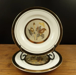 2 placas de oro placas de exhibición Keito Japón y el arte de Chokin - Imagen 1 de 11