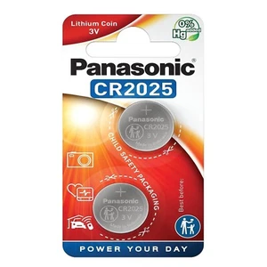 Batería de celda de moneda de litio Panasonic CR2025 3V DL/KCR/LM2025-Juguetes clave-2034 caducidad - Imagen 1 de 17