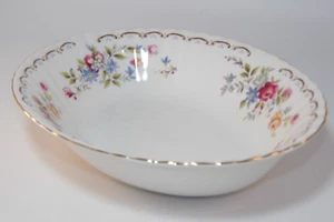 Ciotola da portata per verdure Royal Albert Jubilee rosa ovale 9" anni '80 1 ° eccellente - Foto 1 di 7