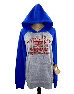 Campus Crew Women's Size L Pullover Hoodie Sweatshirt Happy Day Lodge Canada - Picture 1 of 14