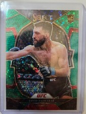 2023 Select UFC Javid Basharat RC Rookie Concourse Green Disco /5.