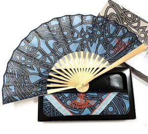 Vivienne Westwood Accessories Folding Fan & Handkerchief Sensu Japan Limited New - Picture 1 of 2