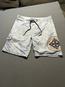 Costume da bagno uomo Affliction Board pantaloncino taglia 42 - Foto 1 di 11