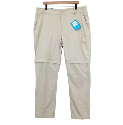 Pantalones Columbia Para Mujer 18 Beige Corte Bota Convertible Silver Ridge 40x31 NUEVO Foto 1 de 4