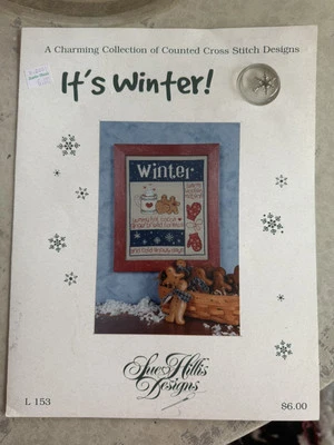 It’s Winter! Cross Stitch Pattern By Sue Hillis L 153 - with snowflake Charm - Image 1 of 3