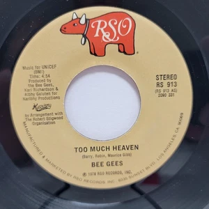 Bee Gees Too Much Heaven / Rest Your 7" 45rpm EX Vinyl 70's Record free sleeve - Bild 1 von 2