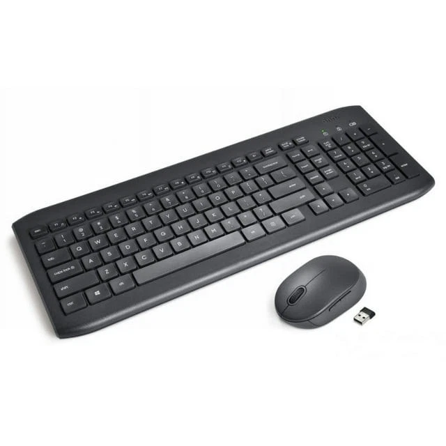 onn. Wireless Keyboard & Mouse Combo, 104 Keys, Optical, USB Nano Receiver, G... - Image 1 of 1