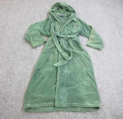 Vintage Polo Sport Ralph Lauren Robe Mens One Size Green Hooded Polo Bear 90s - Image 1 of 4