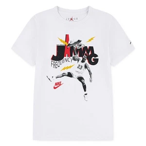 Air Jordan JDB MJ Jamming Boy's T-shirt - White - Picture 1 of 4