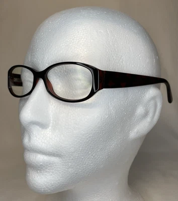 Burberry Eyeglasses B 2118 3337 Burgundy Plaid Oval Frame Italy 52[]16 135 - Image 1 of 4