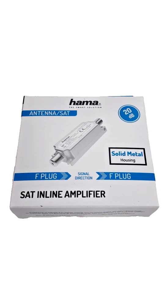 Hama Antennenverstärker 205233 SAT-Inline-Verstärker 20 dB 950-2.400MHz - Bild 1 von 1