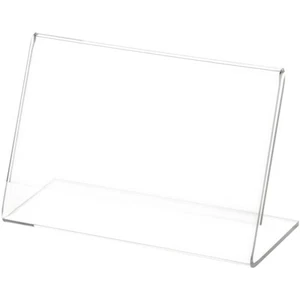 Plymor Clear Acrylic Sign Display / Literature Holder (Angled), 5" W x 3" H - Picture 1 of 1