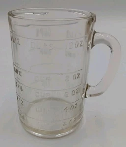 Vintage Pamco Messbecher mit Glasgriff 1 1/2 Tasse 12 Unzen - Bild 1 von 7