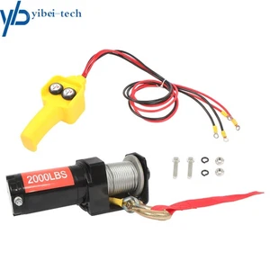 2000 lbs Electric Winch ATV UTV Steel Cable IP 55 Waterproof Wired Control 12VDC - Picture 1 of 17