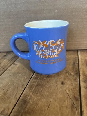 Taza de café RainForest Café 1999 púrpura 12 OZ restaurante vintage resistente usada en excelente estado Foto 1 de 4