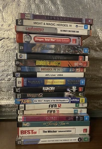 PC Games Bulk Lot x21 : Total War, Borderlands, Skyrim, Might and Magic - Picture 1 of 3