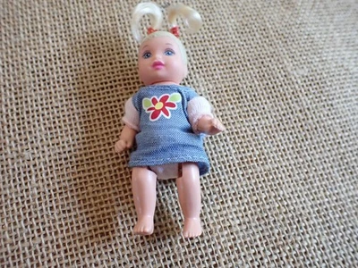 Vintage Barbie Mattel Baby Happy Family Toddler Pig Tails Nikki Doll   S7 - Image 1 of 4