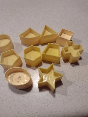 Tupperware Tuppertoy Shape O Ball Shape Sorter 1-10 Replacement Shapes Only - Image 1 of 2