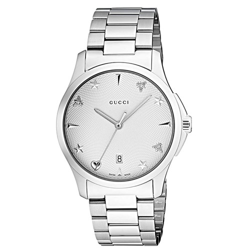 Gucci YA1264028 Orologio Donna G Timeless Argento Quarzo