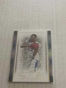 2015 Panini National Treasures Collegiate Anthony Davis Gold 10/10 SSP Kentucky - Picture 1 of 2