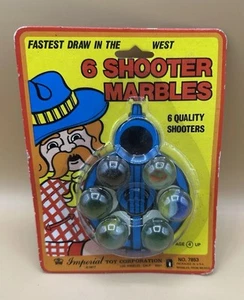 Vintage 1977 IMPERIAL TOY CORPORATION #7853 6 SHOOTER MARBLES - Picture 1 of 2