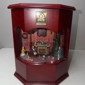 Vintage Thomas Pacconi Classic Victorian Christmas Holz 6 Scheiben Spieluhr funktioniert - Bild 1 von 11