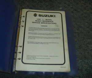 1990 Suzuki LT-4WDL Quadrunner ATV Specifications Ready Reference Manual xz - Picture 1 of 10