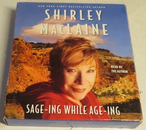 Sage-ing While Age-ing By Shirley MacLaine Audiobook Audio Book 5 cd set GUC - Picture 1 of 12