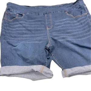 Terra & Sky dunkle Jeansshorts Größe 3X - Bild 1 von 5