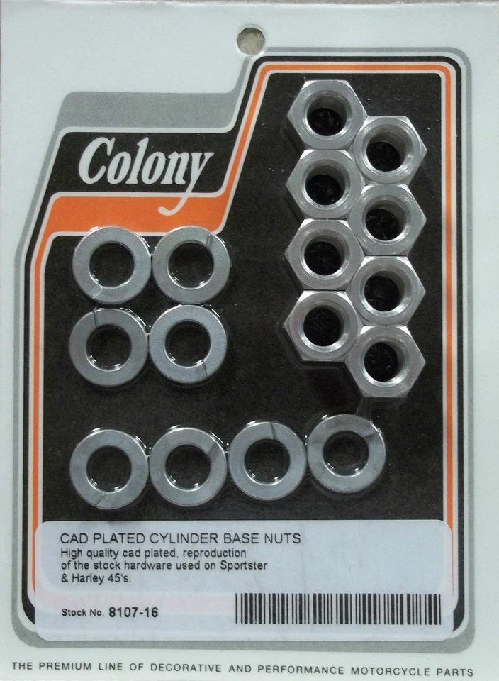 TUERCAS BASE CILINDRO Harley Sportster WL 45 Servi-Car 8107-16 Foto 1 de 1