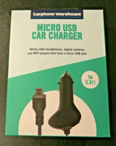 AUTOTELEFON LAGER MICRO USB KFZ LADEGERÄT 1M 3,3FT KABEL ZIGARETTENANZÜNDER LADEN - Bild 1 von 2