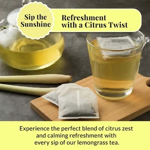 75 Lemongrass Tea Bags, Pure Lemongrass Tea, Te De Limon, Diuretic Tea - Picture 1 of 21