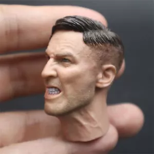 Angry MG42 Soldier Man Head Carved Model 1/6 Scale DIY 12'' DID Actionfigur # - Bild 1 von 3