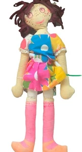 Vintage Rag Doll Two Faced-One Face Awake & one Face Asleep - Old fashioned - Picture 1 of 6