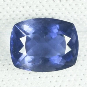 1.10 ct SHIMMERING NICE PURPLE BLUE  NATURAL IOLITE  Cushion  Cut  See Vdo DL - Picture 1 of 2