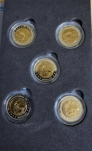 5* 2 Euro BRD Komplettsatz A-J 2010 aus Bi-Metall mit 24 Karat Vollvergoldung - Bild 1 von 3