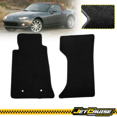 Alfombrillas delanteras y traseras de nailon negras para coche Mazda Miata MX-5 06-15 2 piezas Foto 1 de 4