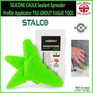 SILICONE CAULK Sealant Spreader Profile Applicator TILE GROUT FUGUE TOOL STALCO - Picture 1 of 4