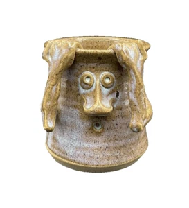 1978 Tony Bledsoe Studio Art Pottery Face Coffee Mug Signed Dated - 12 Oz - Picture 1 of 13