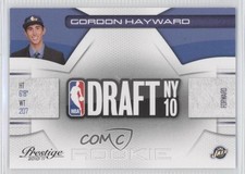 2010-11 Prestige NBA Draft Class /499 Gordon Hayward #9 Rookie RC