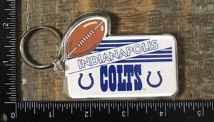 Vintage Indianapolis Colts NFL Football Team Logo Acrylic Keychain Key Ring 1996 - Picture 1 of 2