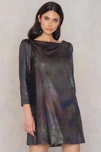 Nuevo con etiquetas Vestido Free People Pequeños Diamantes Son Para Siempre Sirena Brillo Metal Cambio - Imagen 1 de 2