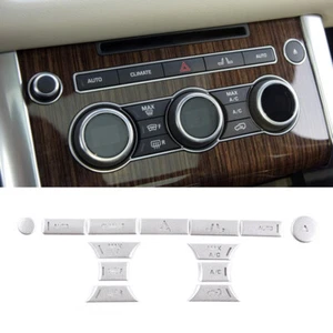 Decorazione Pulsante Climatizzatore Lega Argento Per Land Rover Range Rover Sport - Foto 1 di 6