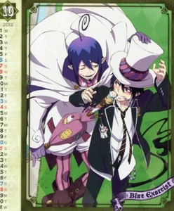 postcard Ao no blue Exorcist anime Okumura Rin Mephisto Pheles - Picture 1 of 1