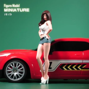1/32 Sexy short skirt Girl Scene Miniatures Figures Doll For Cars Vehicle Toy - Picture 1 of 4