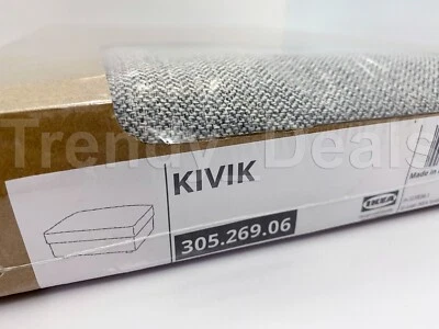 Ikea KIVIK Ottoman/Footstool w/Storage COVER ONLY Tibbleby Beige Gray 305.269.06 - Image 1 of 4