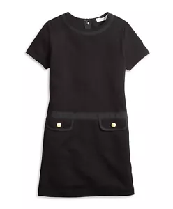 Brooks Brothers Girls dress black BNWT $100 couture size XS gold buttons pockets - Picture 1 of 6