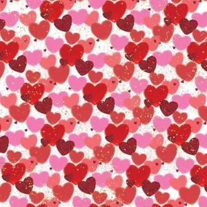 2 sheets hearts Valentine's Day Wrapping Paper Gift Wrap Valentines Day - Picture 1 of 1