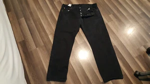 Vaqueros Levis 501 para hombre, talla 42x32 (talla real 40x30) color negro botón mosca. - Imagen 1 de 15